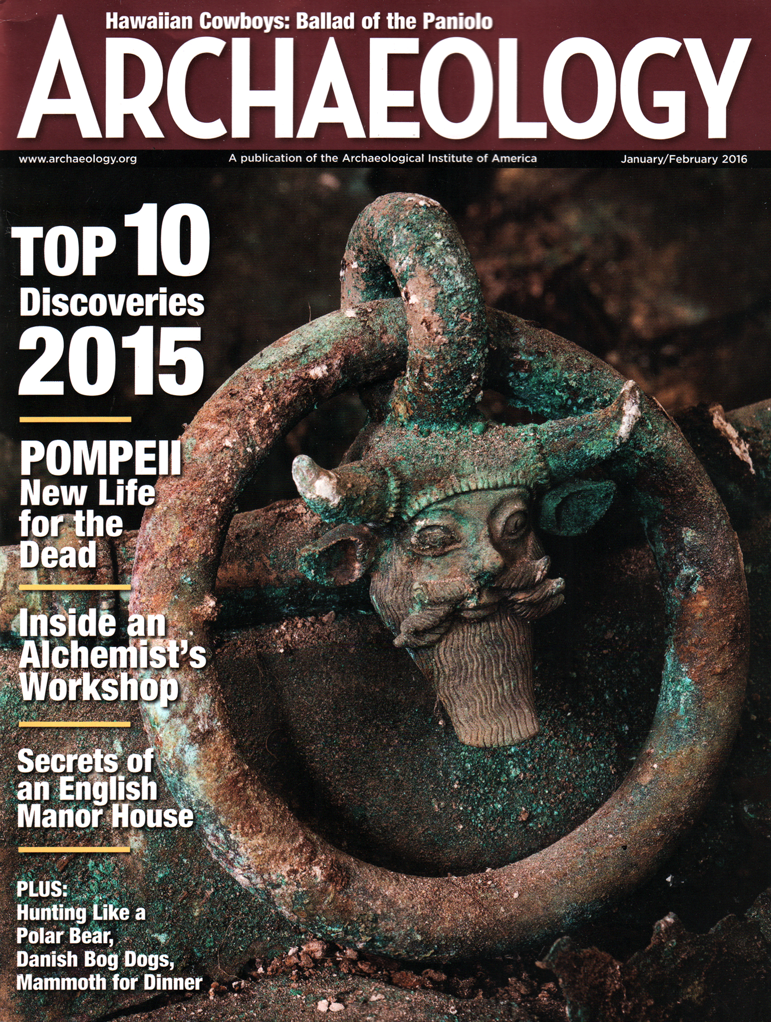 Archaeology January 01, 2016 Issue Cover