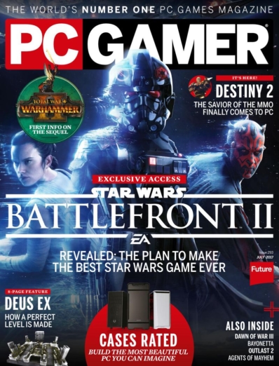 PC Gamer (US Edition) July 01, 2017 Issue Cover
