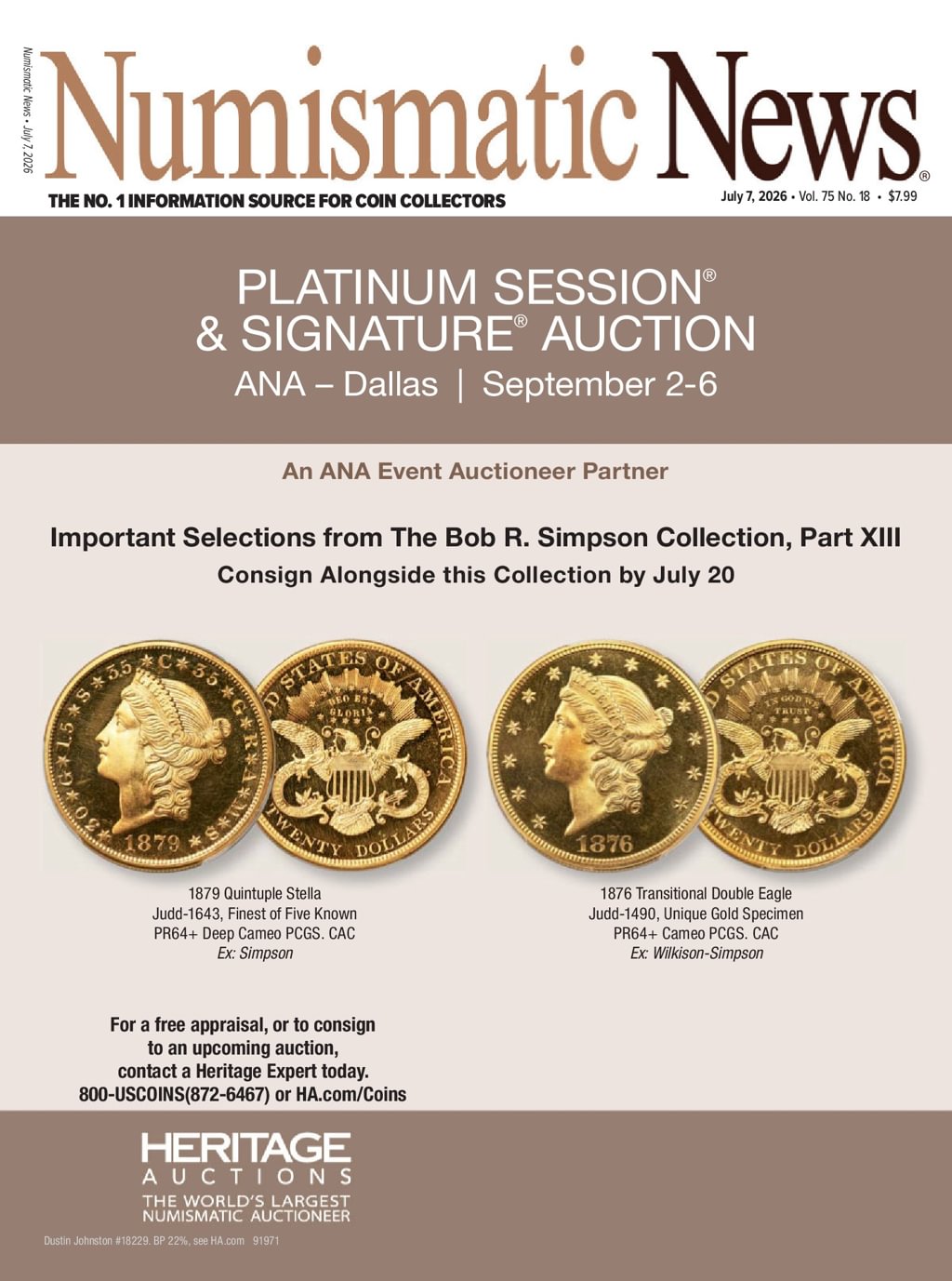 Numismatic News July 07, 2026 Issue Cover