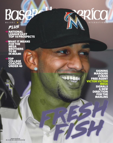 Baseball America December 21, 2018 Issue Cover