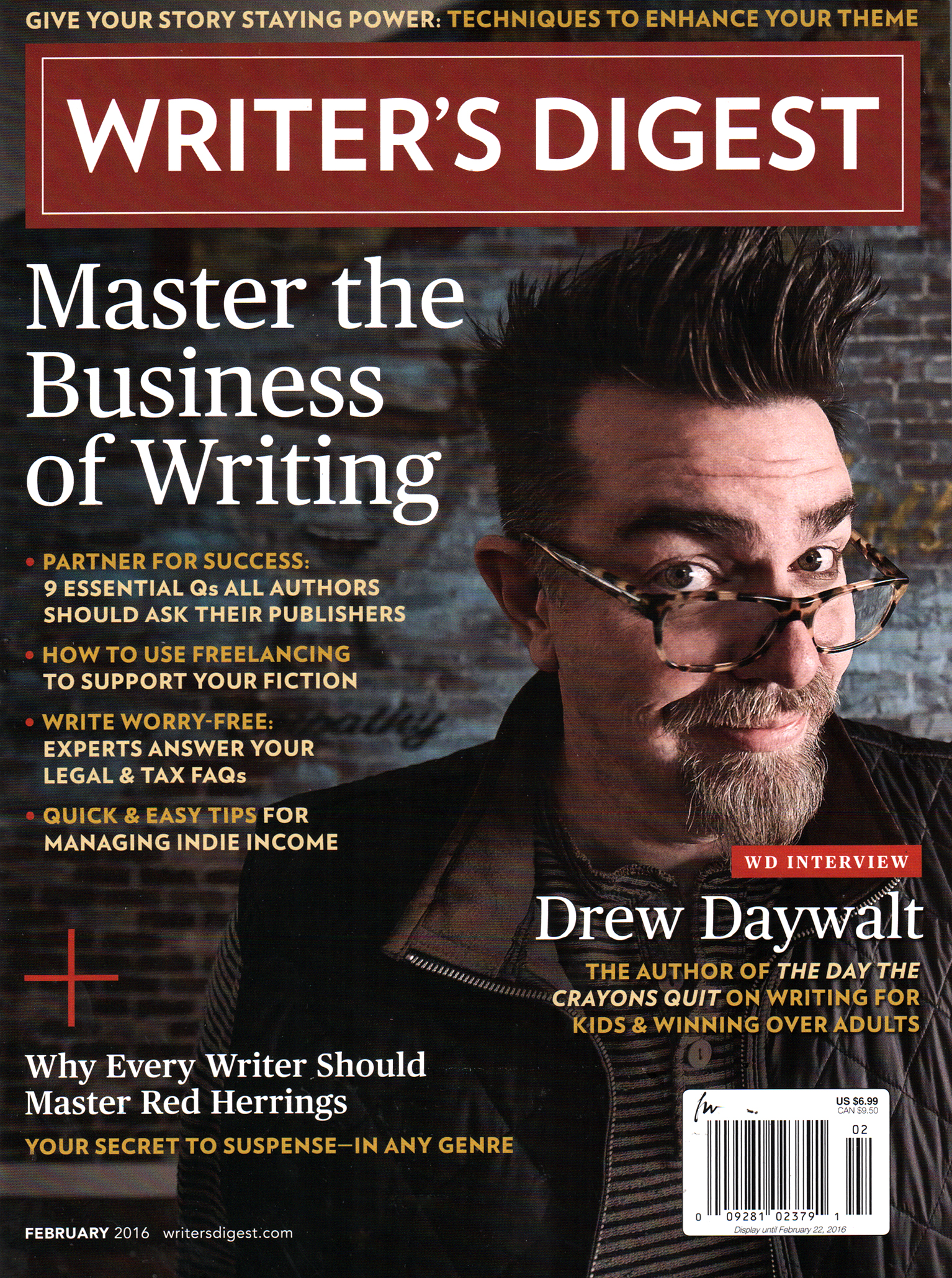 Writers-Digest February 01, 2016 Issue Cover