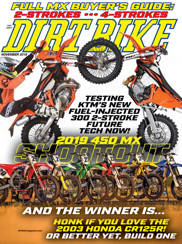 Dirt-Bike November 01, 2018 Issue Cover