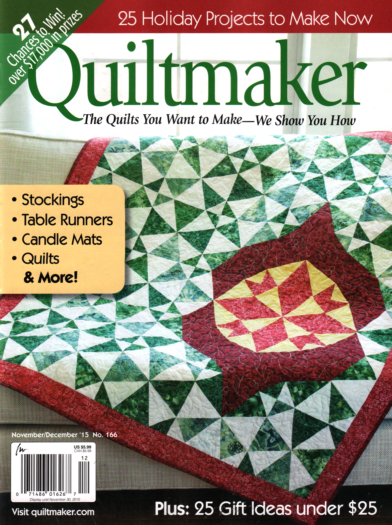 Quiltmaker November 01, 2015 Issue Cover