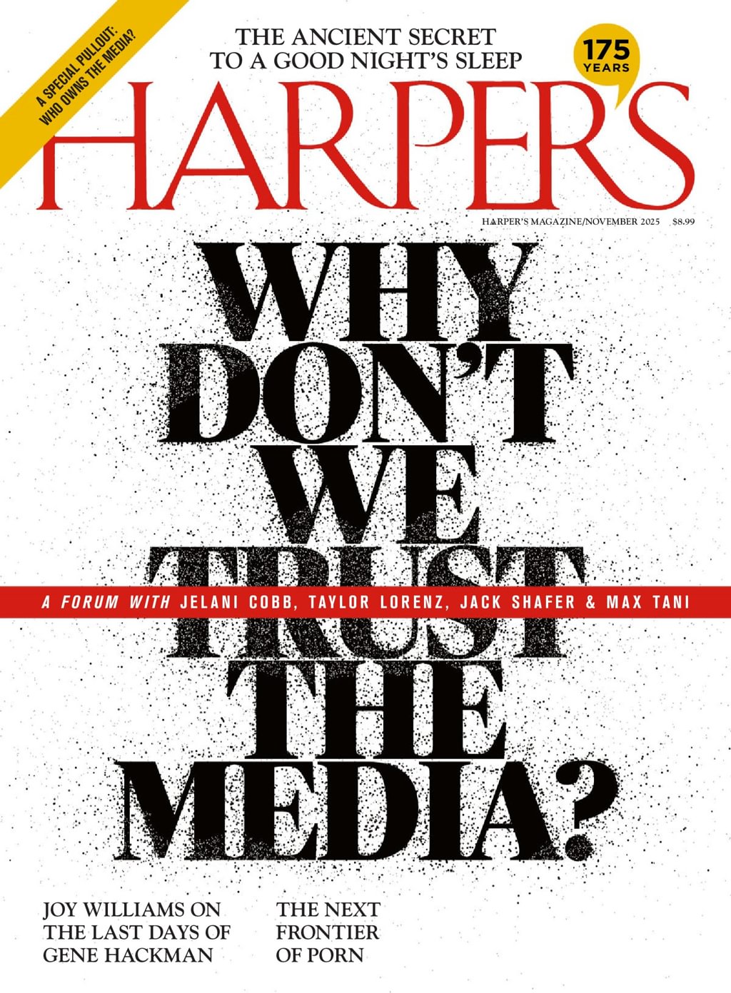 Harpers November 01, 2025 Issue Cover