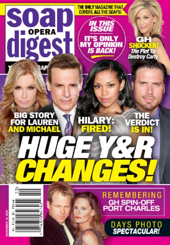 Soap-Opera-Digest December 12, 2016 Issue Cover