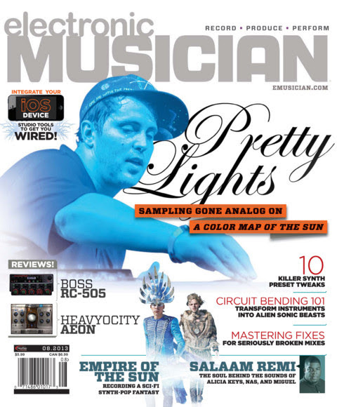 Electronic-Musician August 01, 2013 Issue Cover
