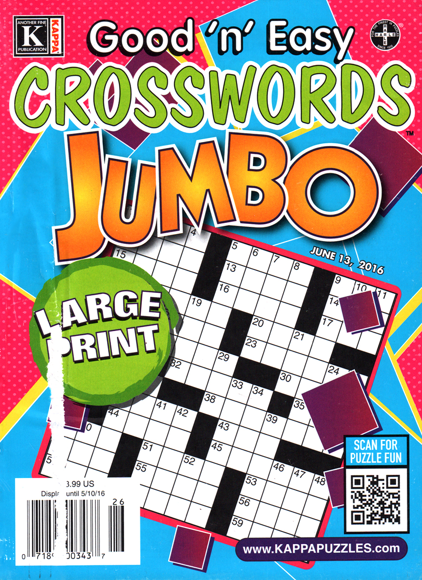 Good-N-Easy-Crosswords-Jumbo June 13, 2016 Issue Cover