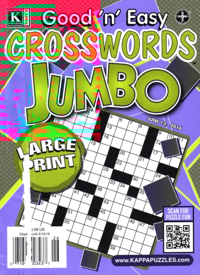 Good N Easy Crosswords Jumbo June 13, 2016 Issue Cover