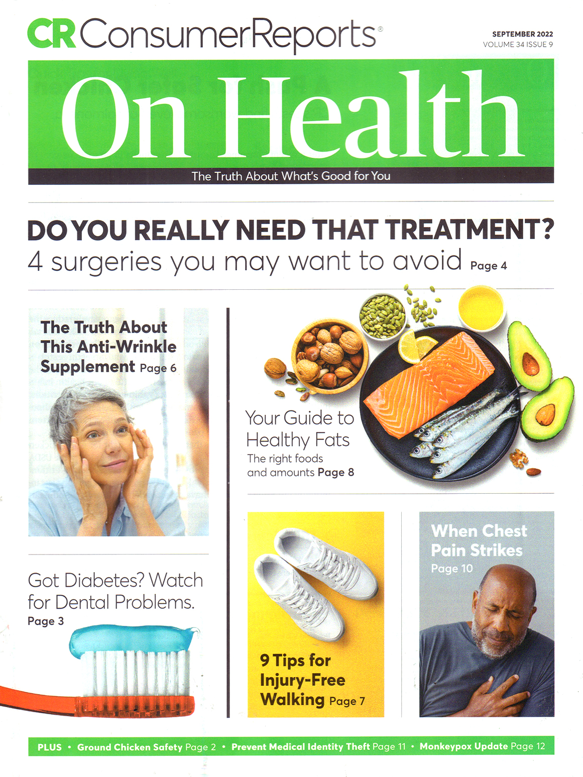 Consumer-Reports-On-Health September 01, 2022 Issue Cover
