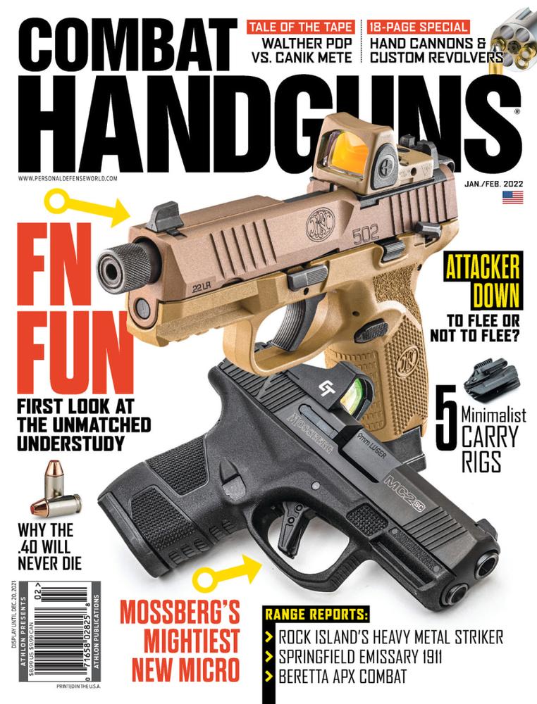 Combat-Handguns January 01, 2022 Issue Cover