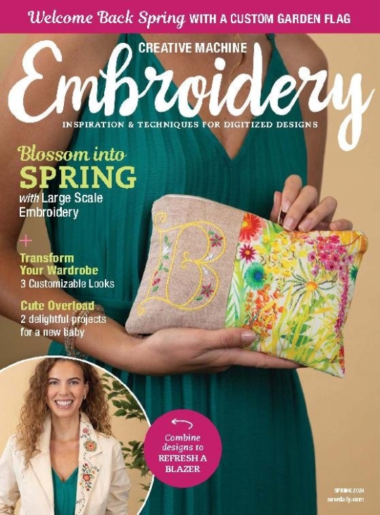 Creative Machine Embroidery March 01, 2024 Issue Cover