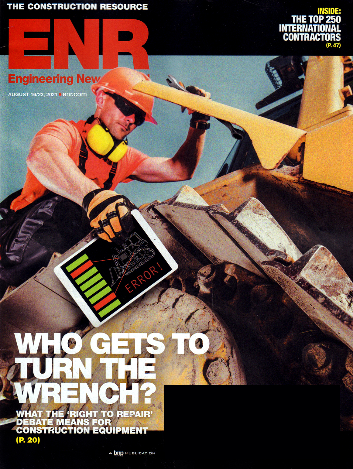 Engineering-News-Record August 16, 2021 Issue Cover