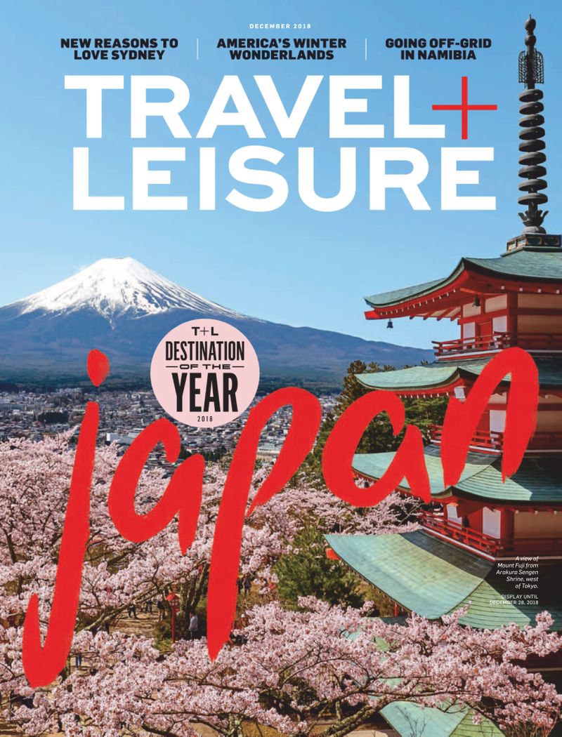 Travel-and-Leisure December 01, 2018 Issue Cover