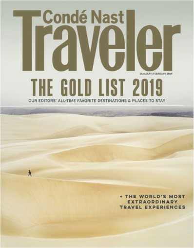 Condé Nast Traveler January 01, 2019 Issue Cover