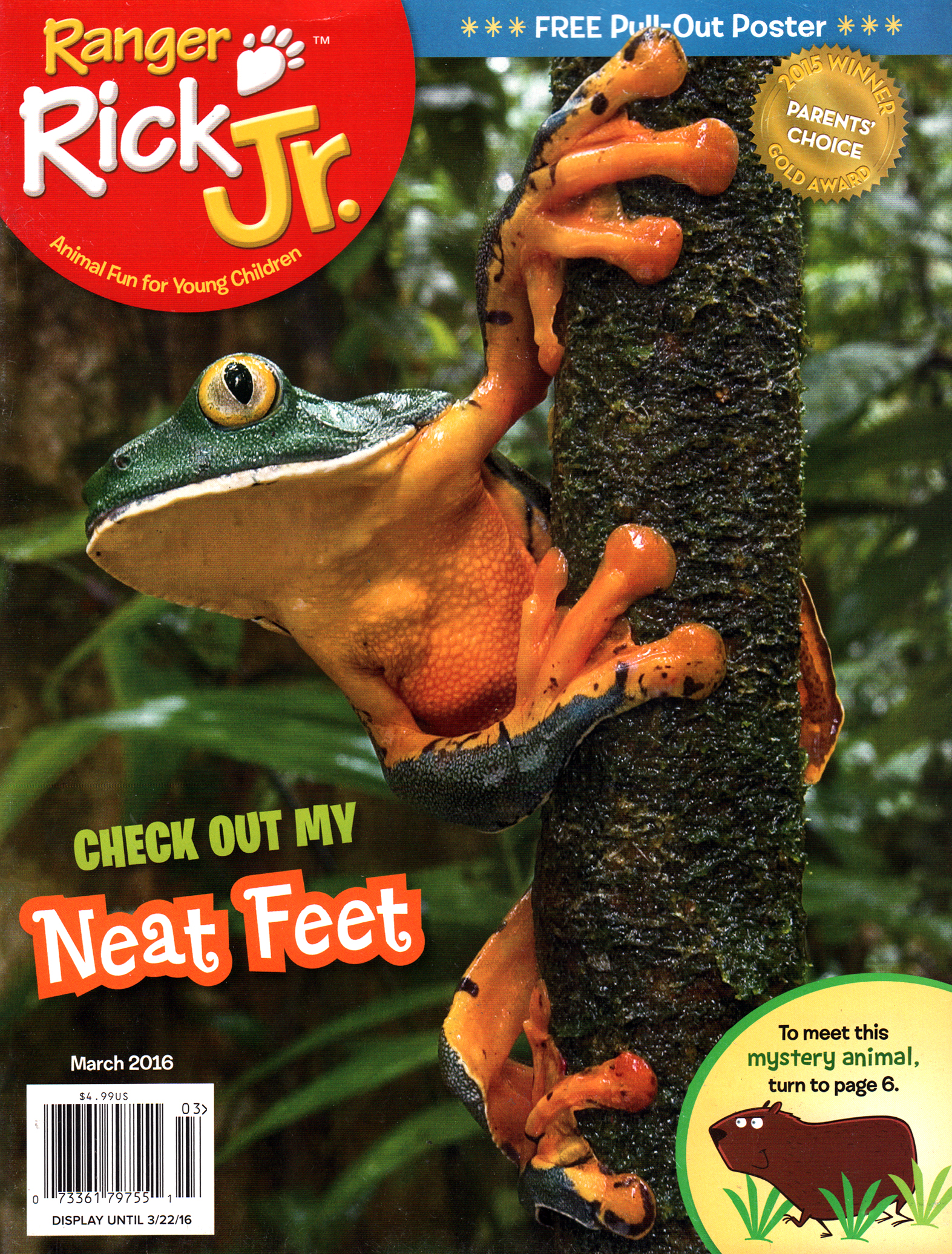 Ranger-Rick-Jr March 01, 2016 Issue Cover