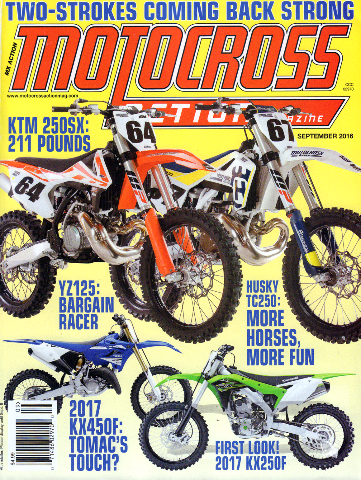 Motocross-Action September 01, 2016 Issue Cover