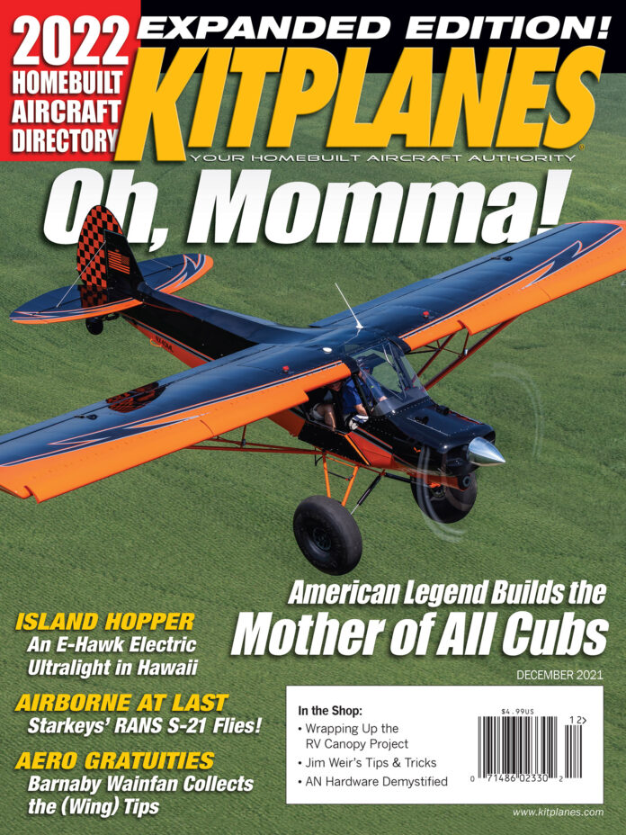 Kit-Planes December 01, 2021 Issue Cover