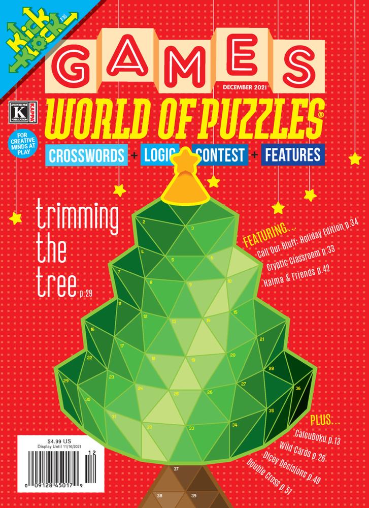 Games-World-of-Puzzles December 01, 2021 Issue Cover