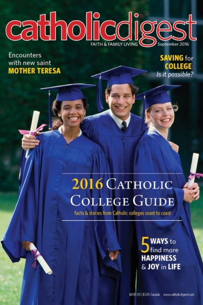 Catholic Digest September 01, 2016 Issue Cover