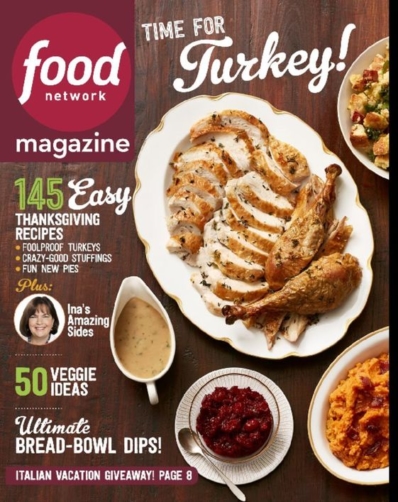 Food Network November 01, 2016 Issue Cover