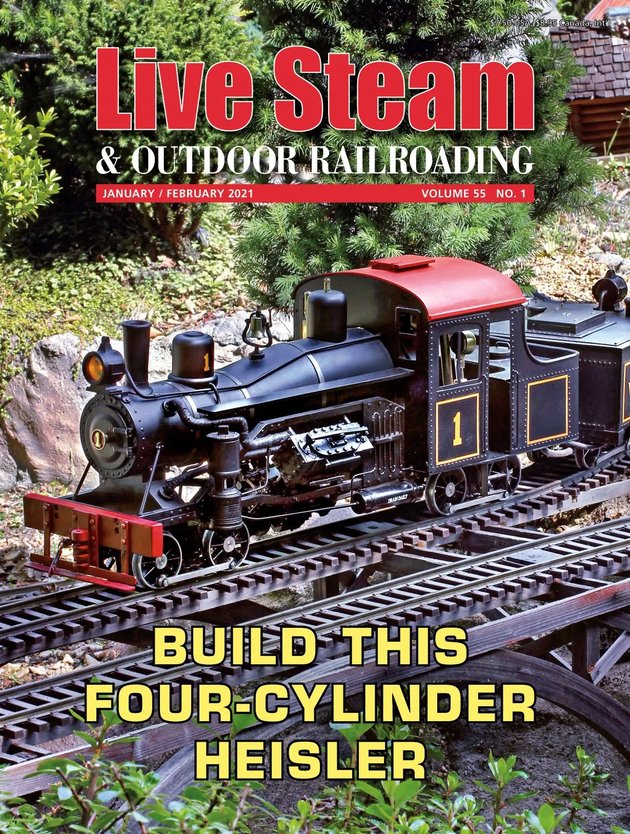 Live-Steam-and-Railroading January 01, 2021 Issue Cover