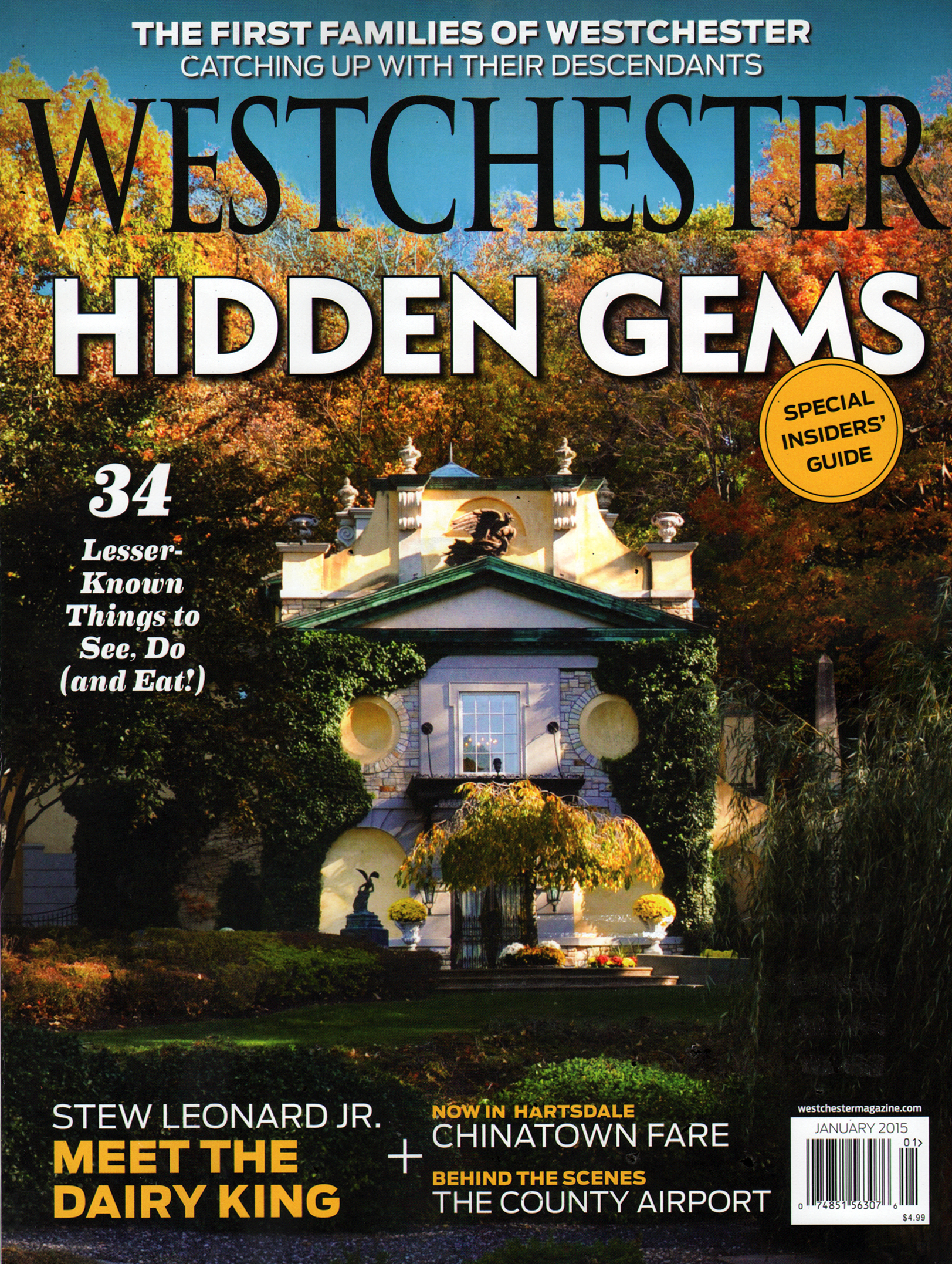 Westchester-Magazine January 01, 2015 Issue Cover