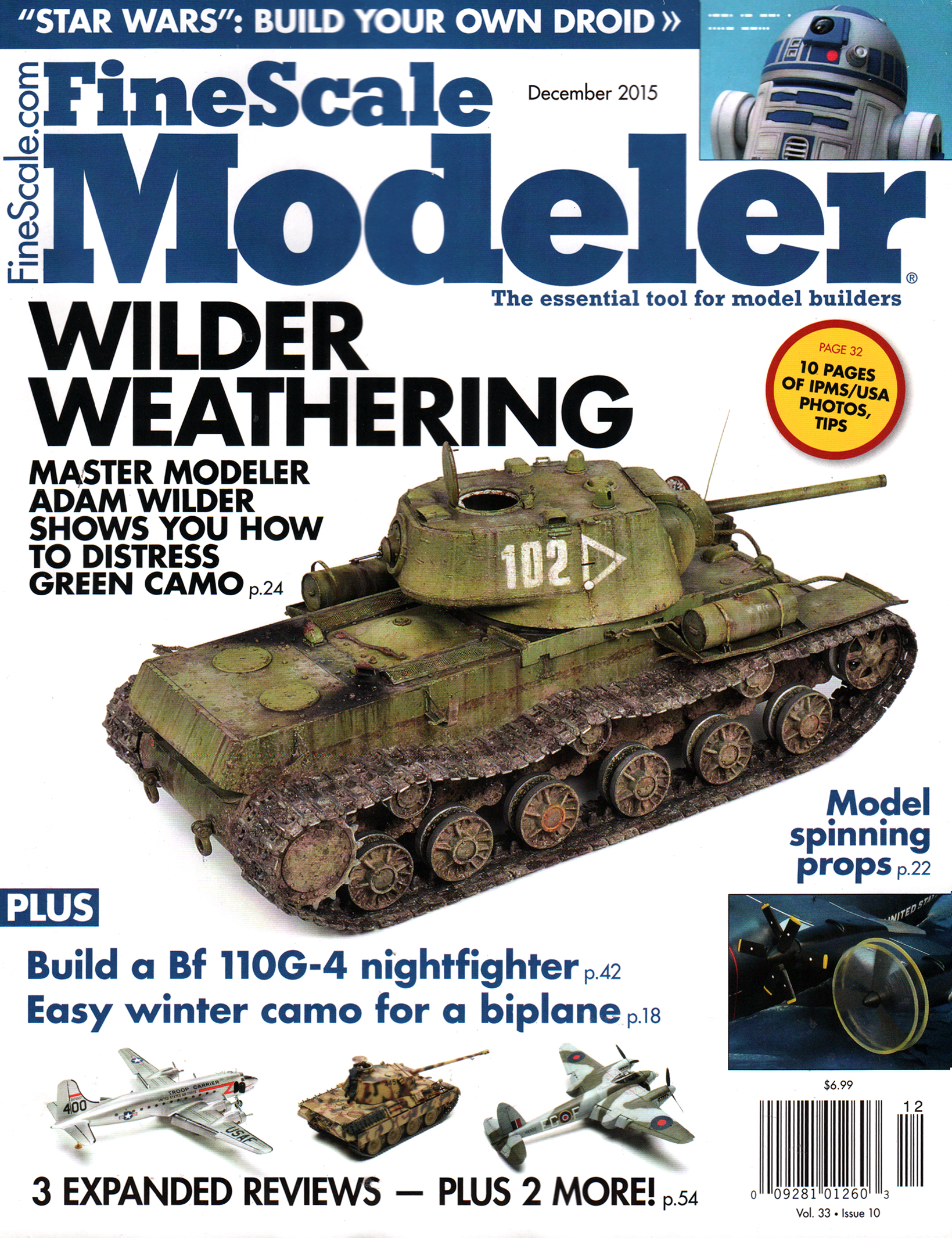 Finescale-Modeler December 01, 2015 Issue Cover