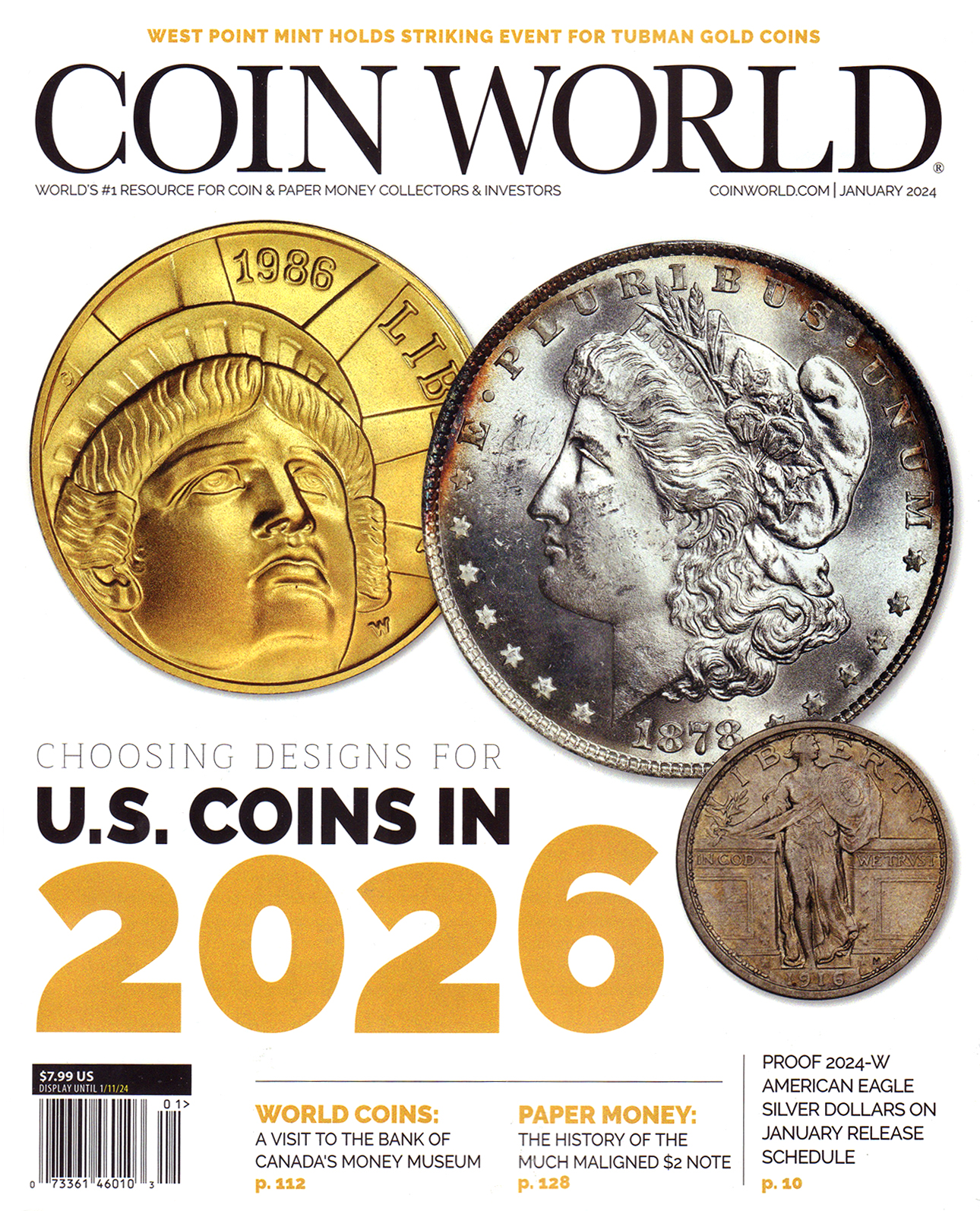 Coin-World-Monthly January 01, 2024 Issue Cover