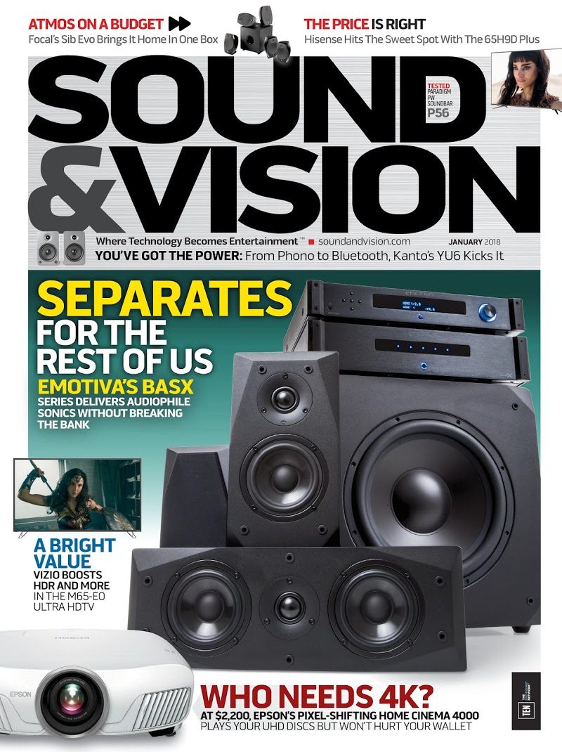 Sound-and-Vision January 01, 2018 Issue Cover