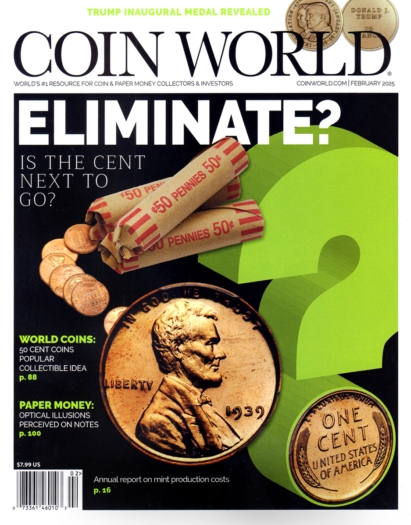 Coin World Weekly February 01, 2025 Issue Cover