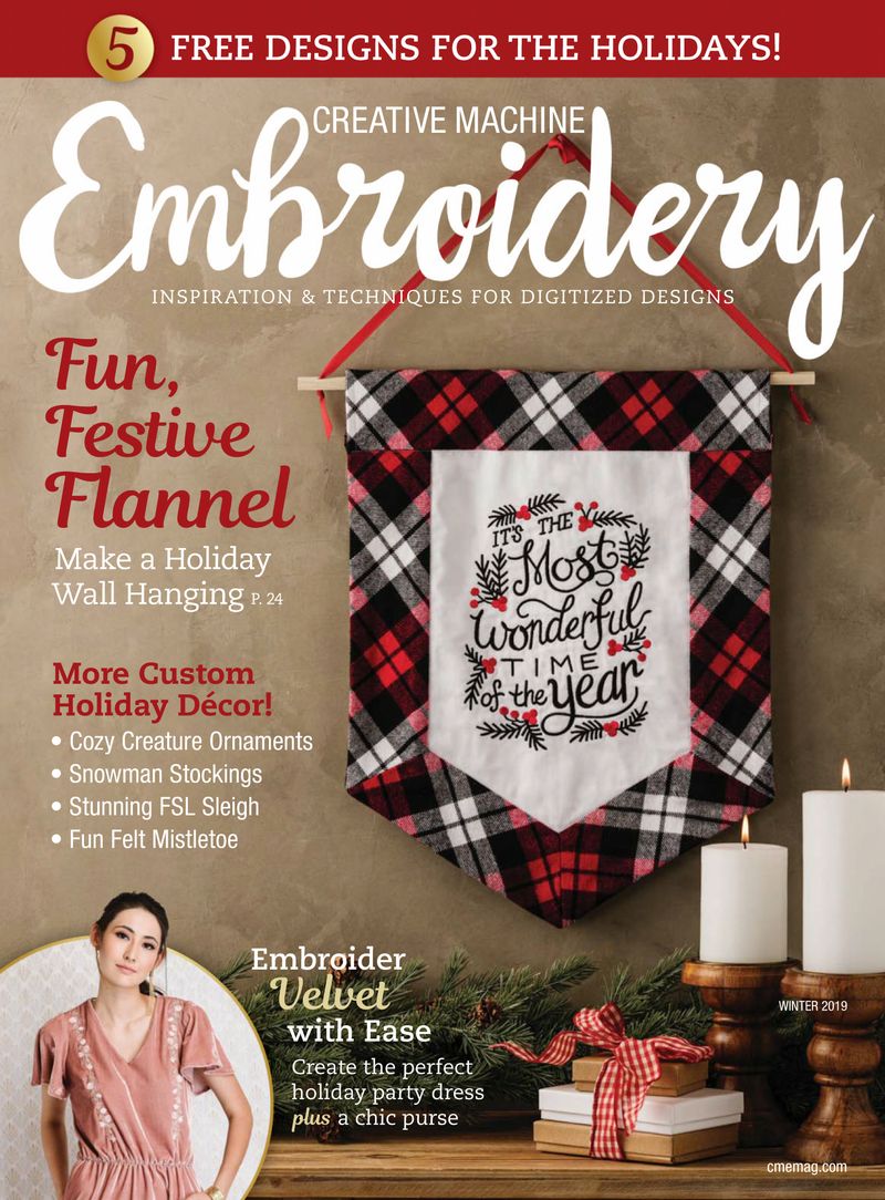 Creative-Machine-Embroidery December 01, 2019 Issue Cover