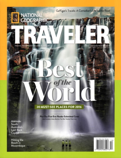 National Geographic Traveler December 01, 2015 Issue Cover