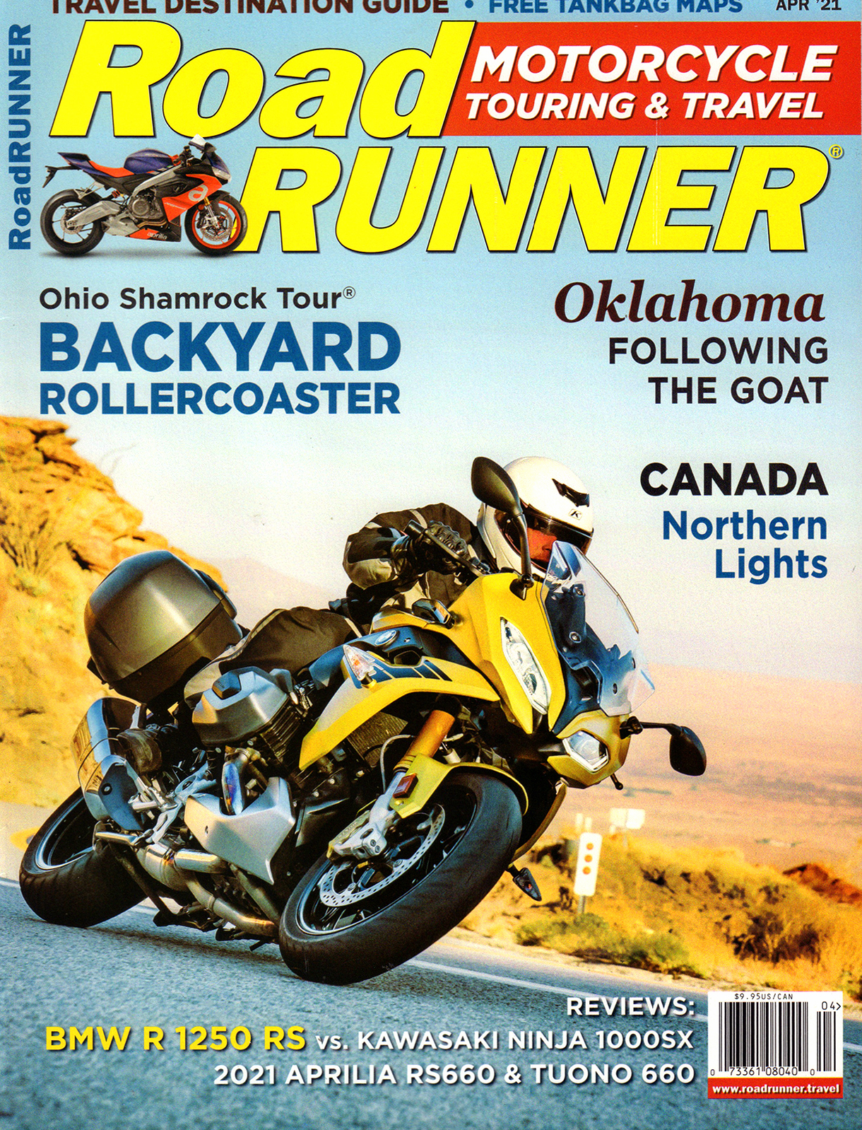 Road-RUNNER-Motorcycle-and-Touring April 01, 2021 Issue Cover