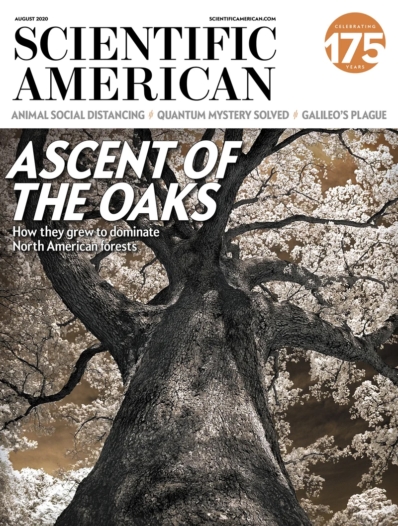 Scientific American August 01, 2020 Issue Cover
