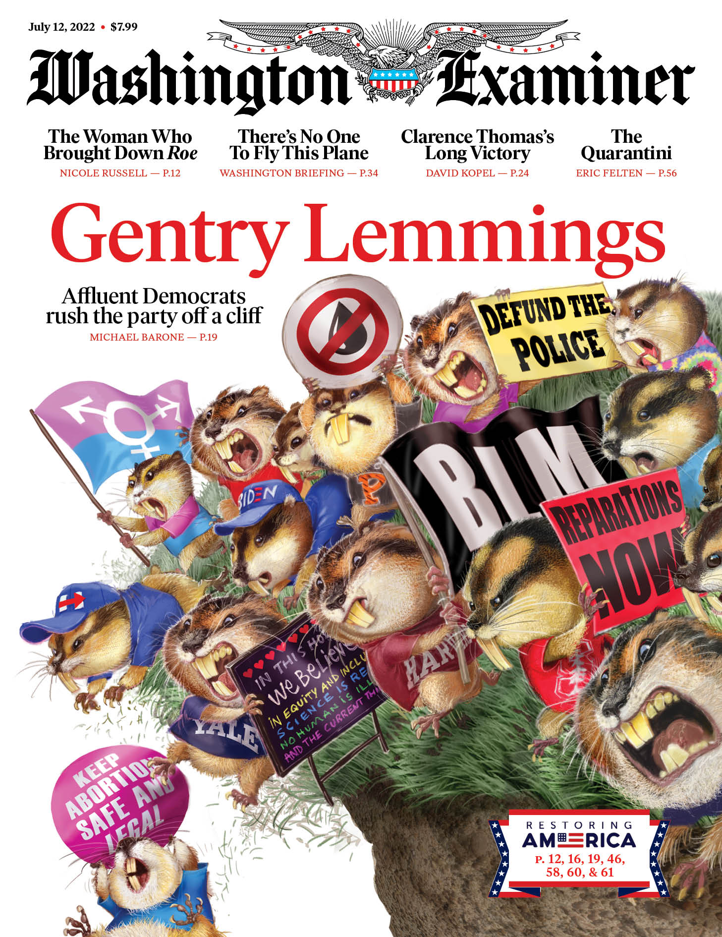 Washington-Examiner July 12, 2022 Issue Cover