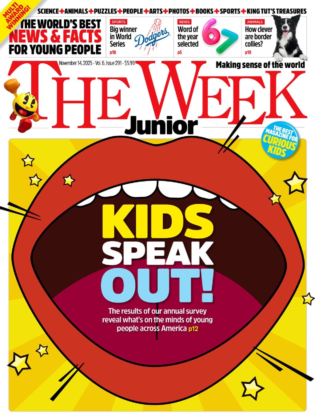 The-Week-Junior November 14, 2025 Issue Cover