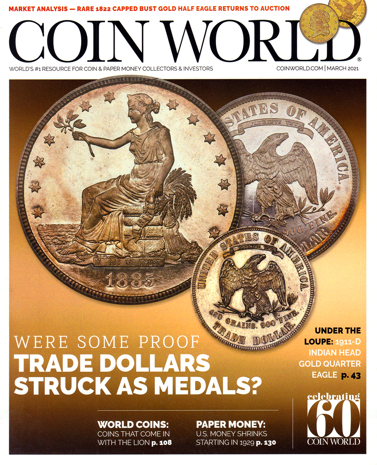 Coin-World-Monthly March 01, 2021 Issue Cover