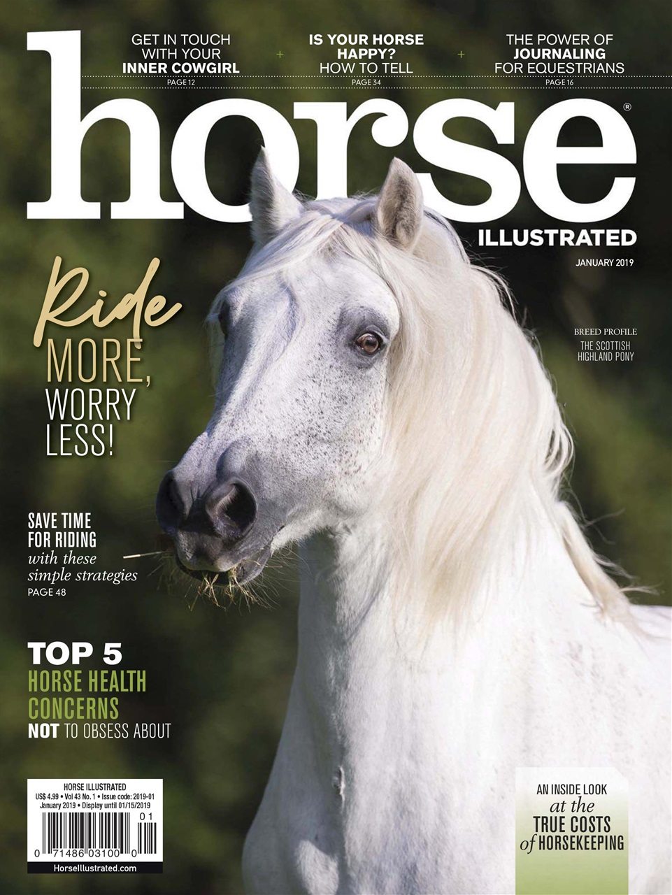 Horse-Illustrated January 01, 2019 Issue Cover