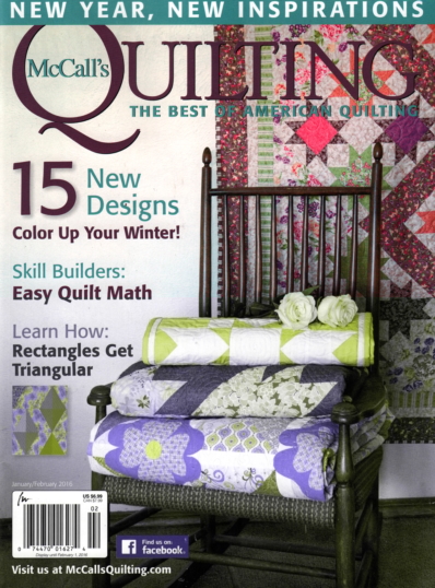 McCall's Quilting January 01, 2016 Issue Cover