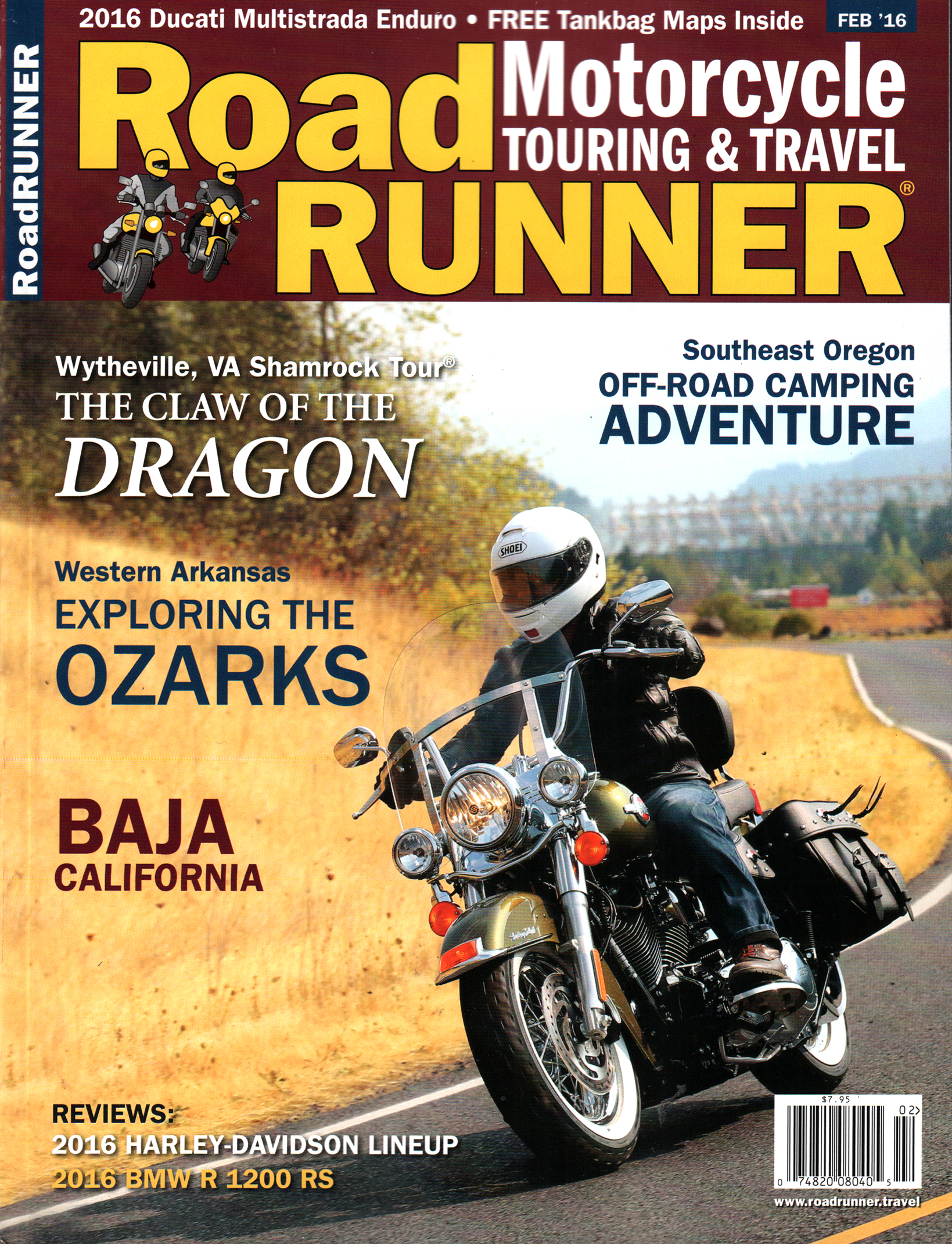 Road-RUNNER-Motorcycle-and-Touring February 01, 2016 Issue Cover