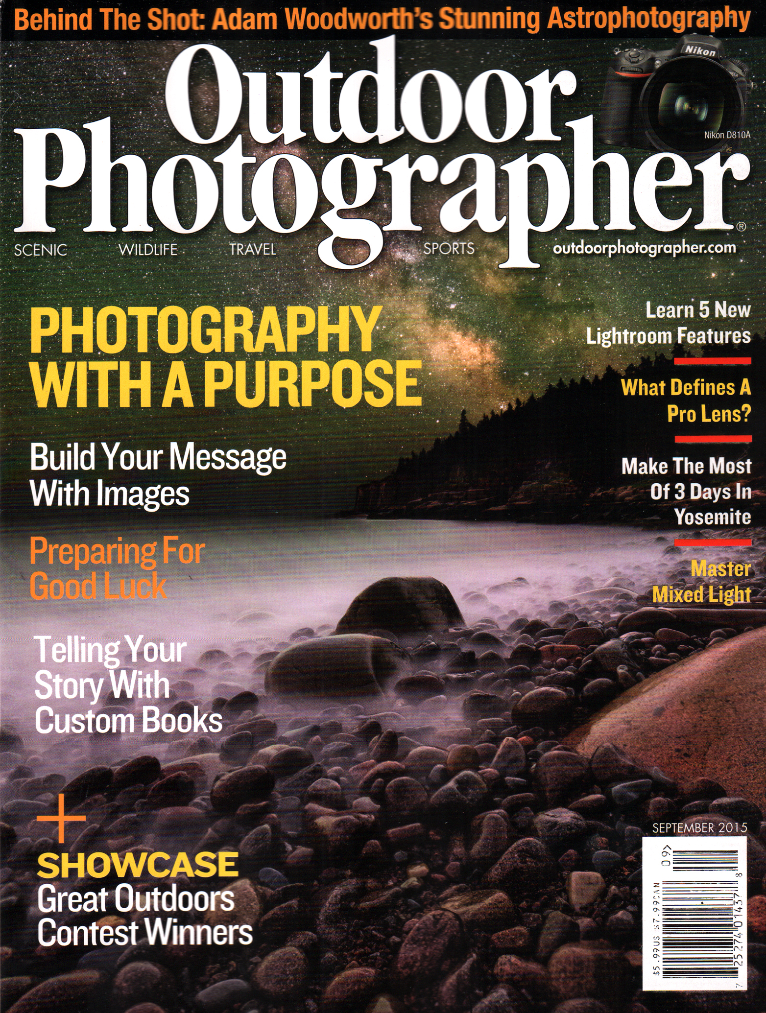 Outdoor-Photographer September 01, 2015 Issue Cover