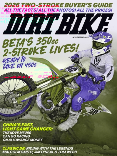 Dirt Bike November 01, 2025 Issue Cover