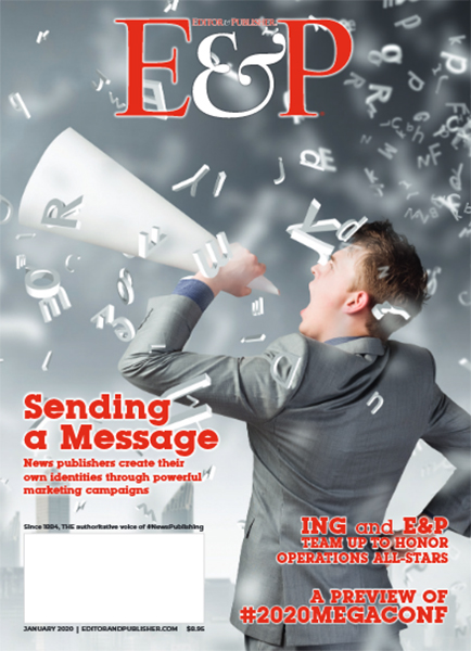 Editor-and-Publisher January 01, 2020 Issue Cover