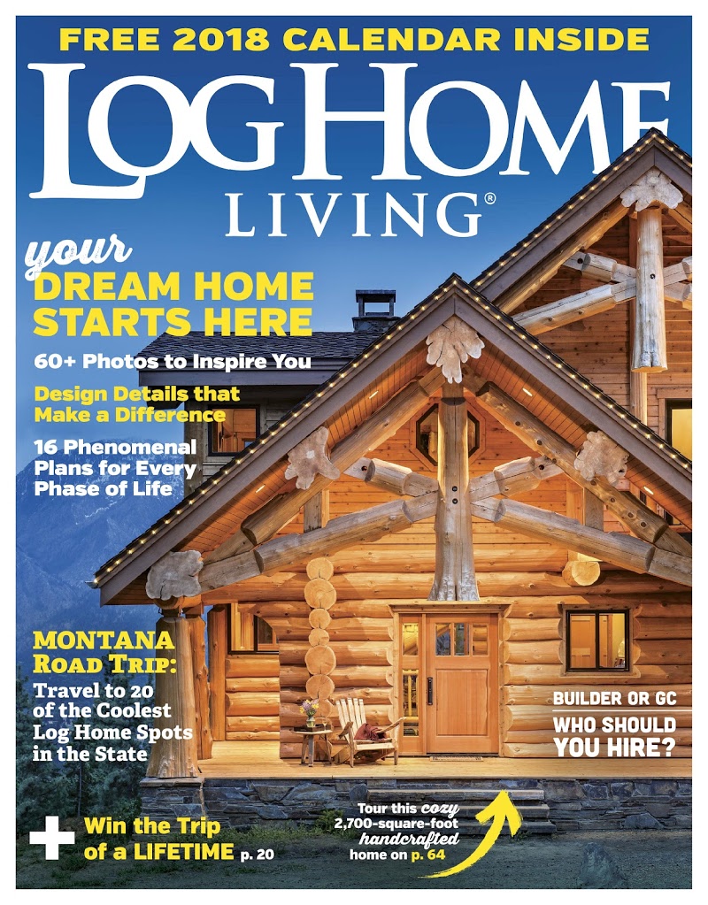 Log-and-Timber-Home-Living November 01, 2017 Issue Cover