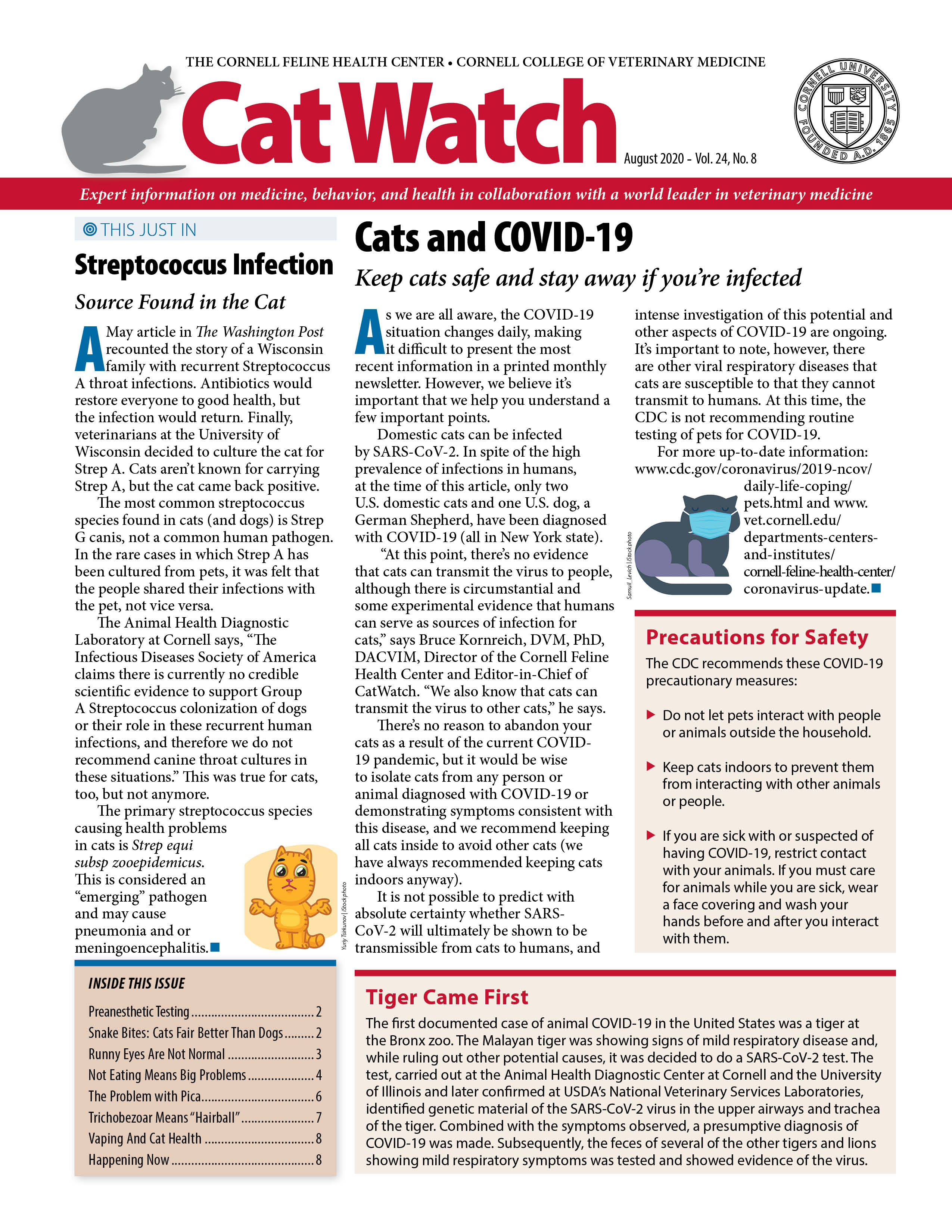 Catwatch August 01, 2020 Issue Cover