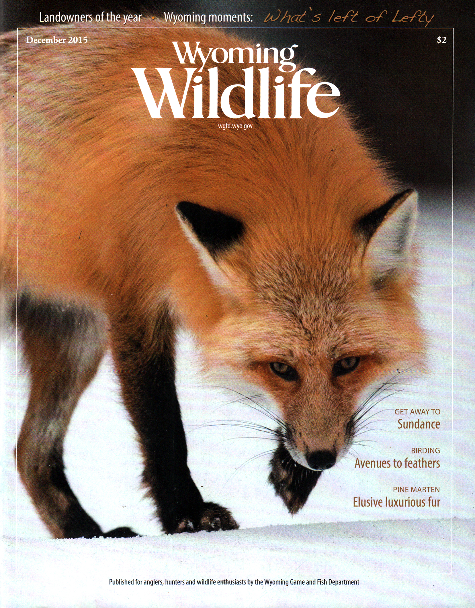 Wyoming-Wildlife December 01, 2015 Issue Cover