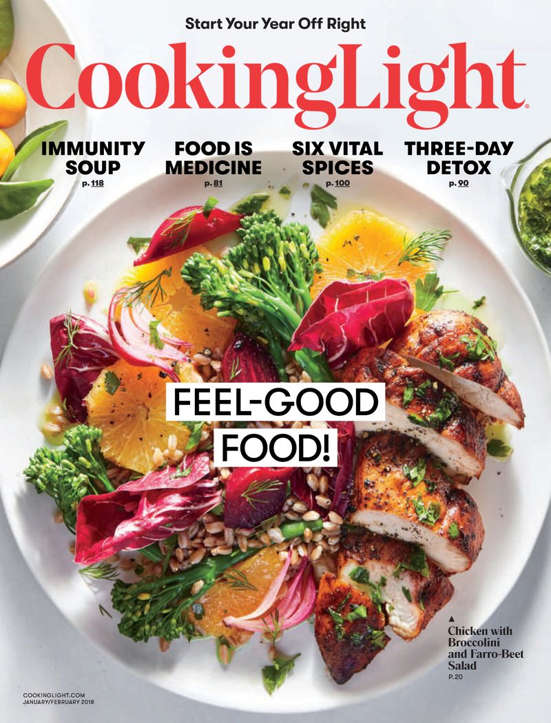 Cooking-Light January 01, 2018 Issue Cover