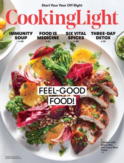 Cooking Light January 01, 2018 Issue Cover
