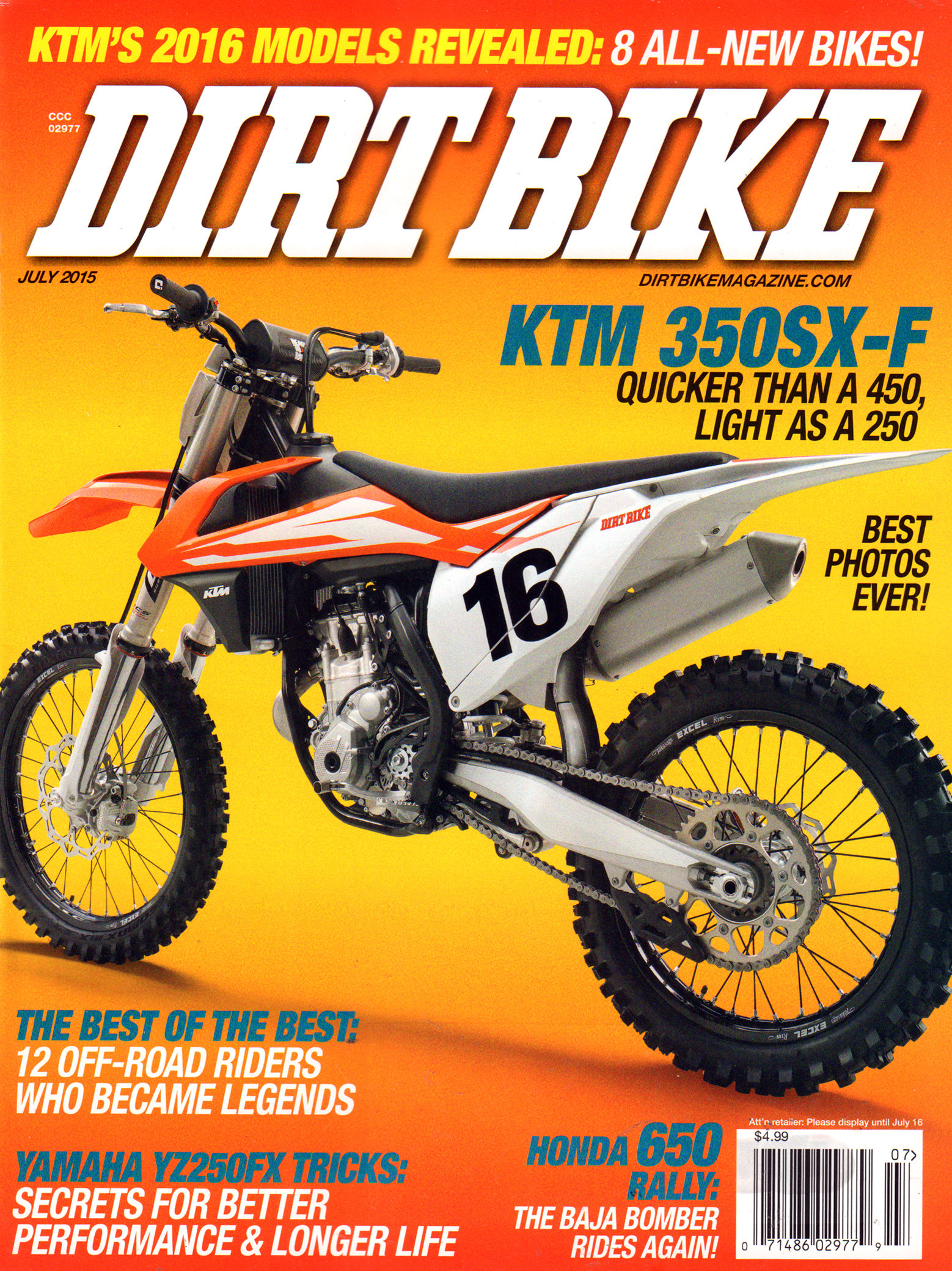 Dirt-Bike July 01, 2015 Issue Cover
