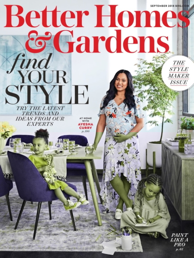 Better Homes & Gardens September 01, 2018 Issue Cover